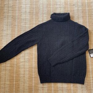Buck Mason Dark Navy Turtleneck Sweater